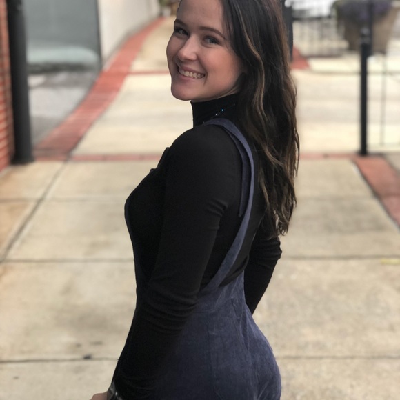 NWT Navy Corduroy Overalls - Picture 5 of 5